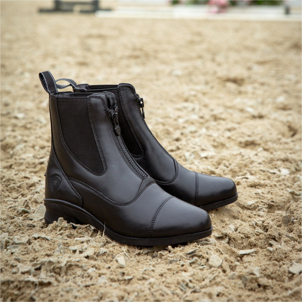 2025 Ariat Womens Heritage Zip Short Boot 10061297 - Black